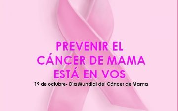 19 de octubre: día mundial contra el cáncer de mama.