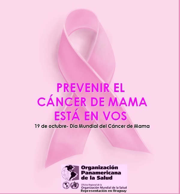 19 de octubre: día mundial contra el cáncer de mama.