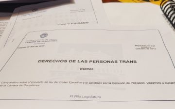 Fue aprobado en la cámara de Senadores el Proyecto de Ley Integral para Personas Trans.