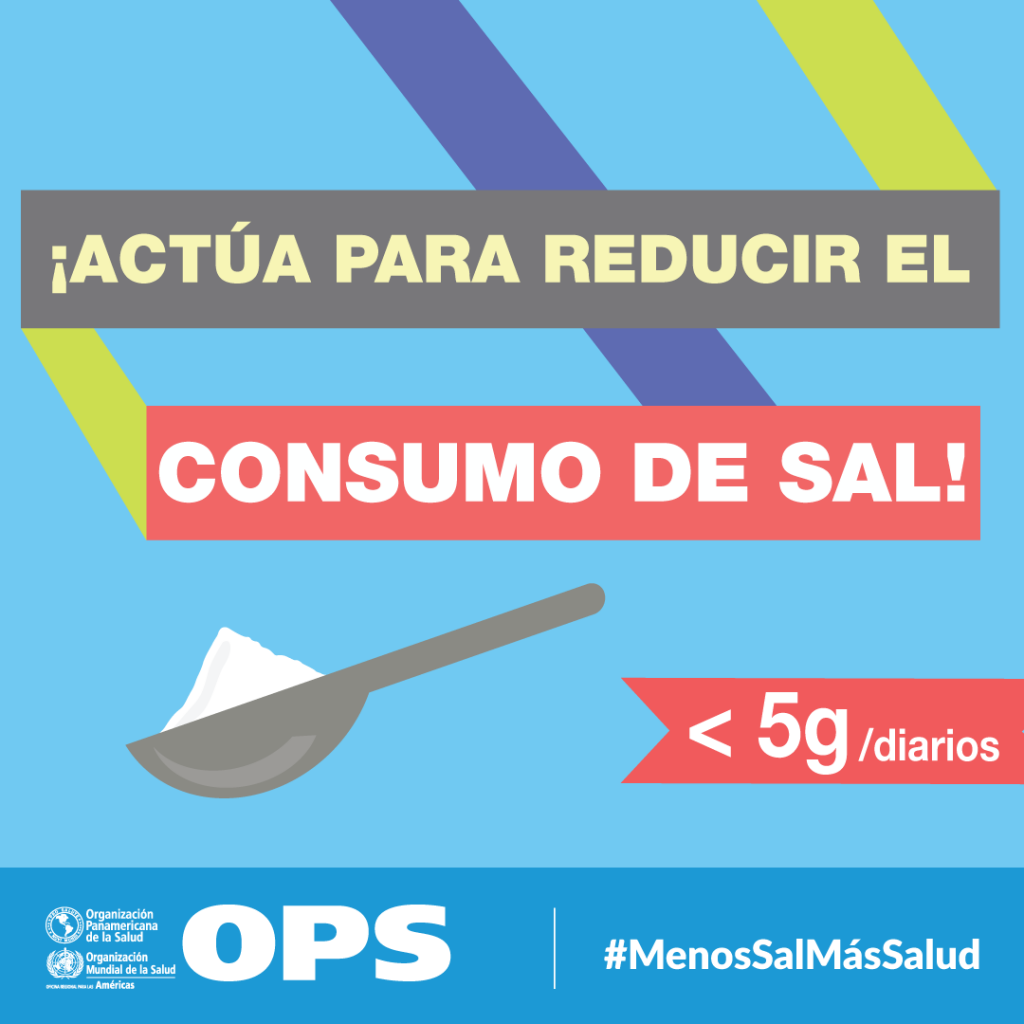 Reducir el consumo de sal es una de las más costo-eficaces para la salud pública.