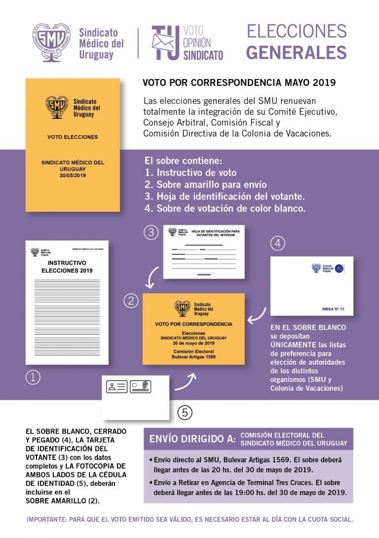 Elecciones Generales Del SMU: Instructivo Para El Voto Desde El ...