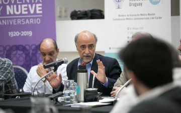 Pablo Mieres y el equipo de salud del Partido Independiente participaron de encuentro de intercambio en el SMU.