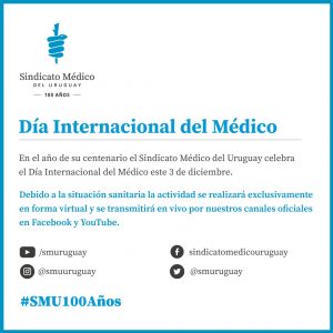 Día Internacional del Médico 2020 se celebrará íntegramente en forma