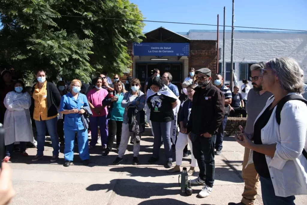Equipos de salud y vecinos reclamaron por mayor seguridad en el Centro de Salud La Cruz de Carrasco