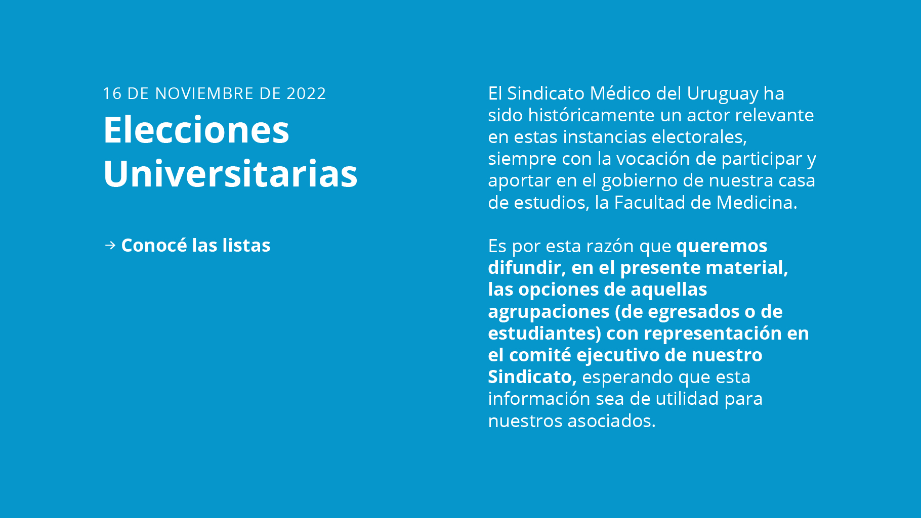 Elecciones Universitarias conocé las listas de agrupaciones con